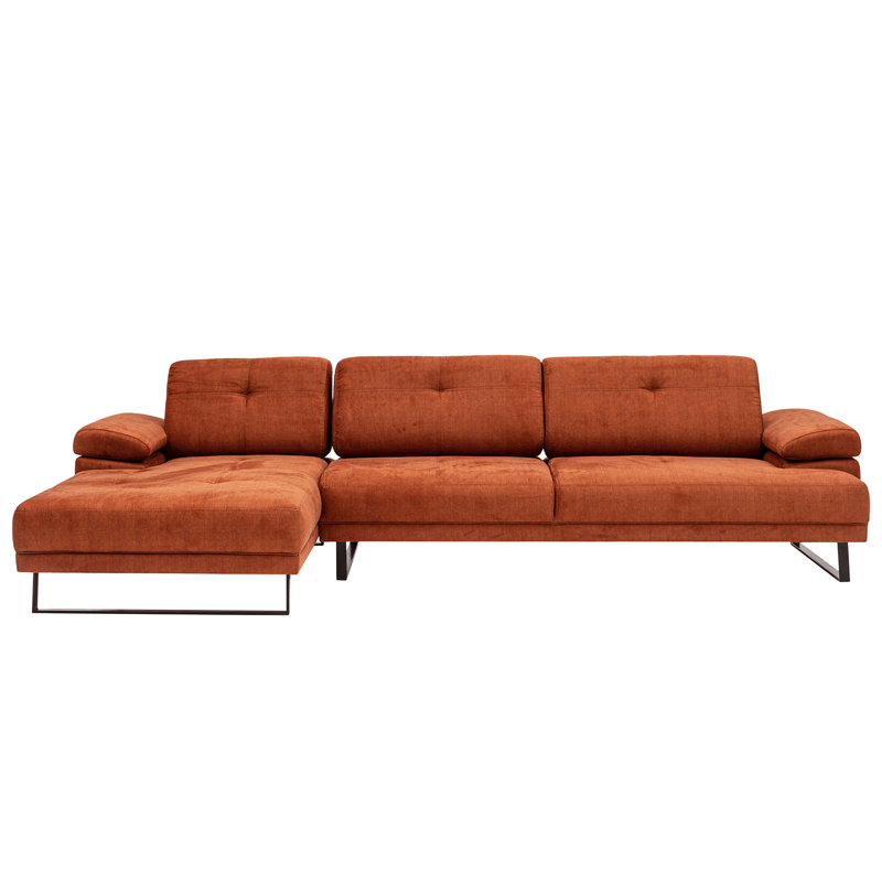 Upholstered L-Shaped Sectional Left Hand Facing