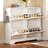 Elegant Mid - Century White Shoe Cabinet With 4 Flip Drawers, 2 Hooks For Hanging Bags, Freestanding In Hallway, Tip , Felt Pads At Bottom, Ideal Hallway Storage Organizer Hooks, Feature, Floor-116339456