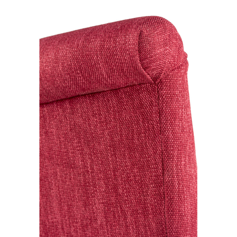 Chaise d'appoint rembourrée Armannai, Rouge rubis