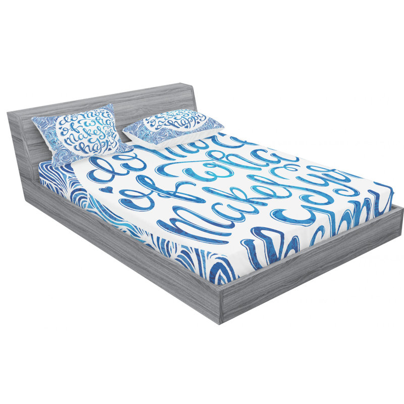 Microfiber Sheet Set, Full Sheet Set with Fitted Sheet