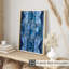 Motif géométrique abstrait bleu I, reproduction d'art moderne sans cadre-6565237