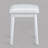 3-Piece Vanity Set with LED Mirror, Gold Handles & Stool (White)