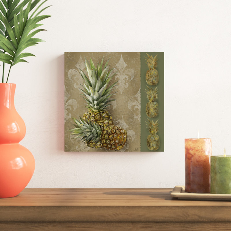 " Pineapple Welcome II ", 12" H x 12" W x 1.25" D