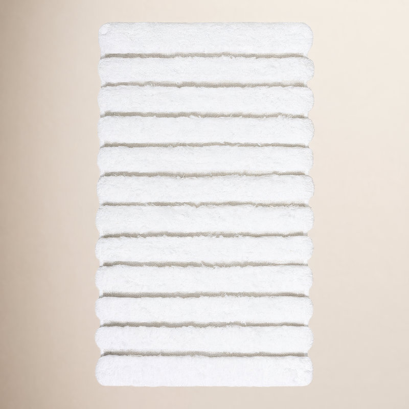 Petra Striped Bath Rug, 24'' W x 39'' L