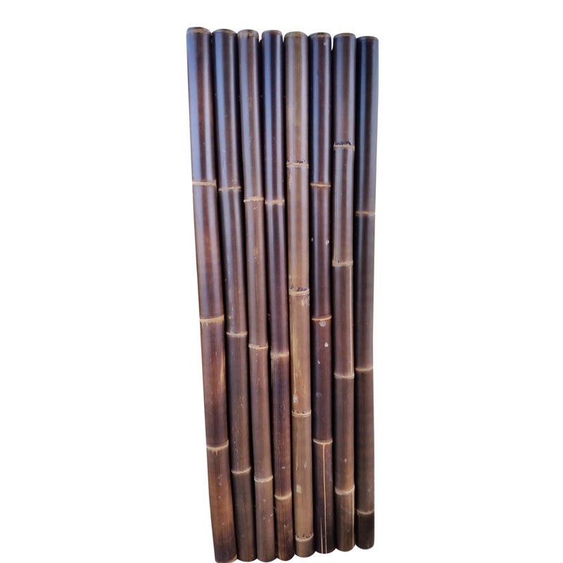 Clôture en bambou noir H 72 po x l 48 po