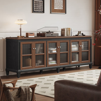American-style retro TV stand storage cabinet