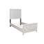 Lit à lattes en bois simple avec attrait moderne, tête de lit confortable pour la structure du lit et tête de lit élégante, décoration de chambre à coucher