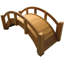 Pont de jardin miniature japonais traité 25 pouces-98288314