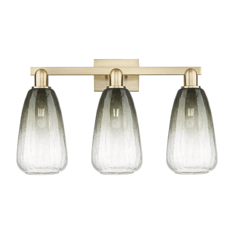 Brookhaven Almond 3 - Light Vanity Light, Slate / Matte Black