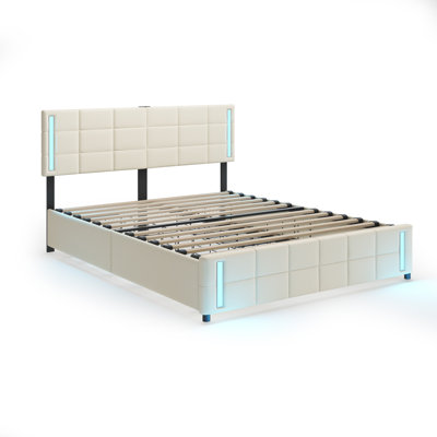 Cianfero Upholstered Drawers Bed