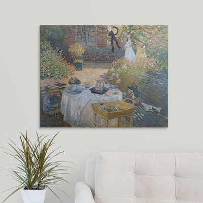 Claude " The Luncheon: Monets Garden At Argenteuil, C.1873 " by Claude Monet