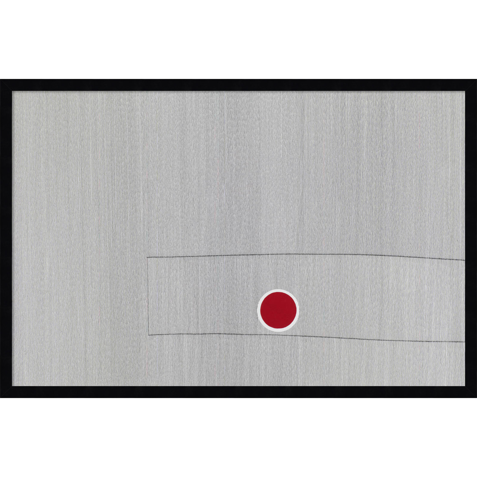 Grey Drawing Fifty Seven Print, Black, 22" H x 33" W x 1" D