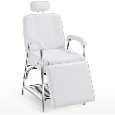Inbox Zero Recliner Tattoo Chair with Headrest, Adjustable Spa Massage Bed with Storage Shelf by Inbox Zero