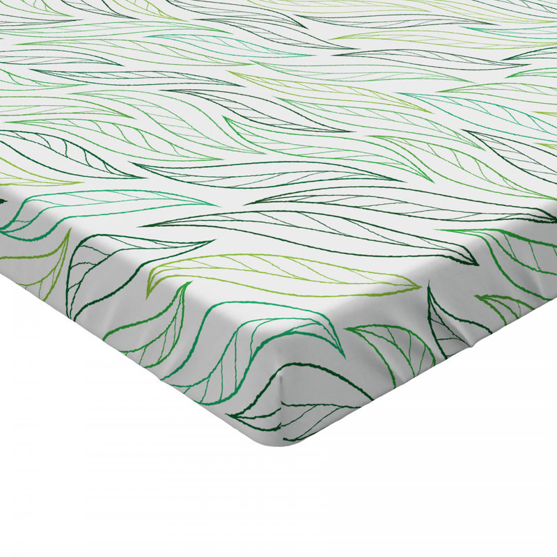 Microfiber Floral Fitted Sheet, Twin Fitted Sheet