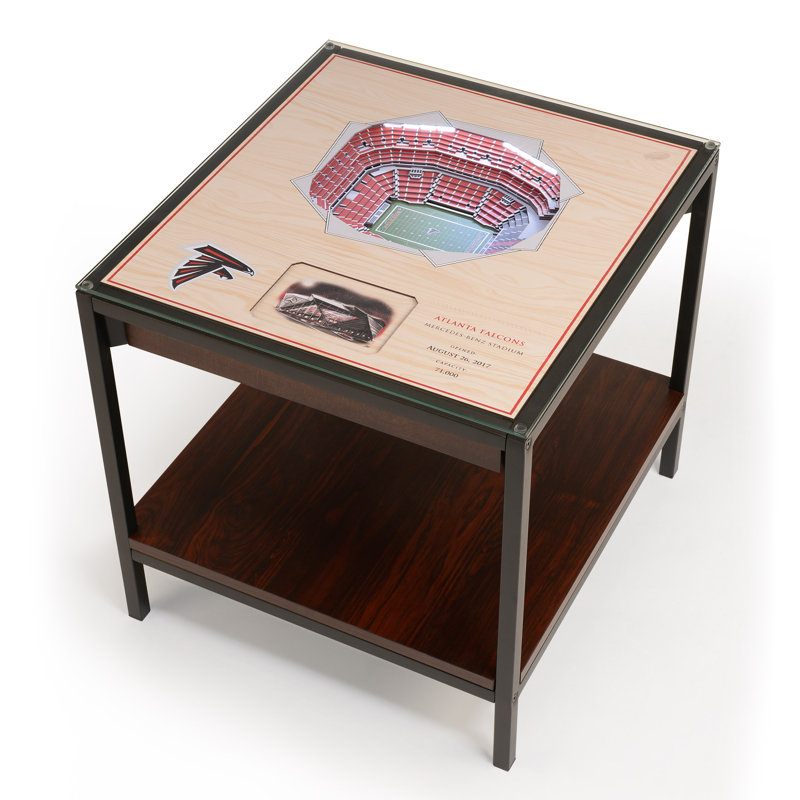 Husik NFL 25-Layer StadiumViews Lighted End Table, Atlanta Falcons