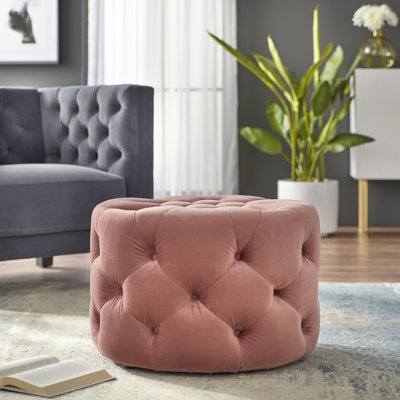 Laforest Velvet Ottoman
