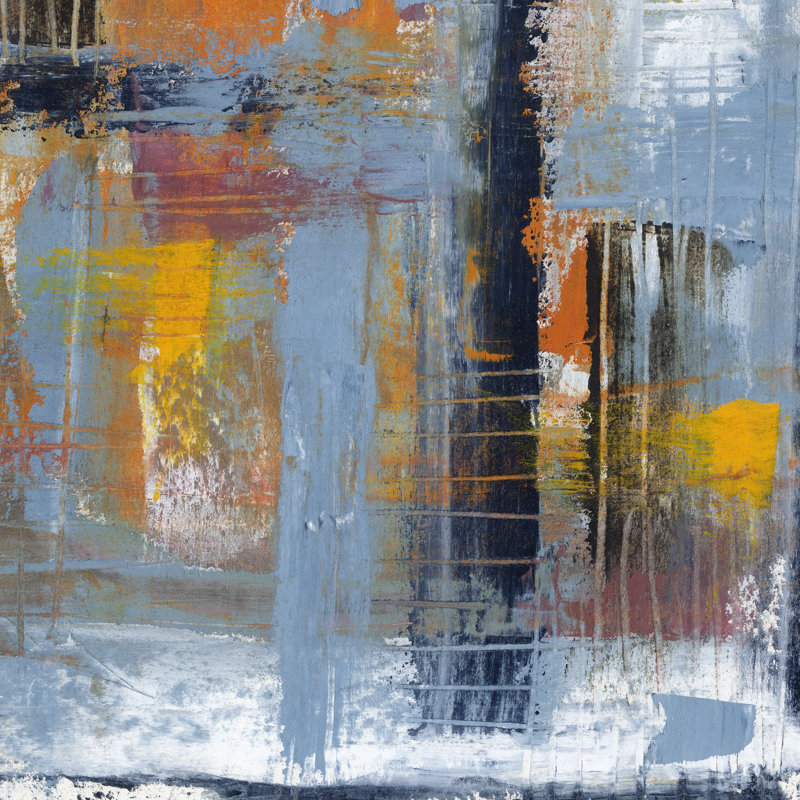 Urban Plan II by Jennifer Goldberger - Wrapped Canvas Painting, 30cm H x 30cm W x 3.8cm D