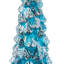LED Lighted Glittered Glass Christmas Tree Decoration - 10.25" - Blue