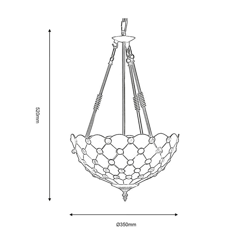 Brandee 1 - Light Antique Brass Bowl Pendant