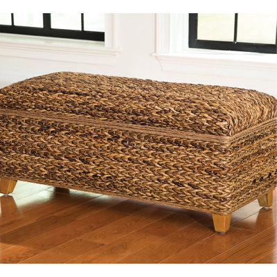 Storage Unit - Woven Banana Leaf, Meets Practical Needs Spacious Amber Leaf Chest Adds Rustic Appeal To Home Decor