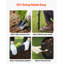 Galvanized Steel Landscape Edging, 1016 x 207 mm Metal Edging for Landscaping with Gloves, Easy-to-Install, Heavy Duty Metal Garden Edge Border for Flower Bed, Yard Pathway