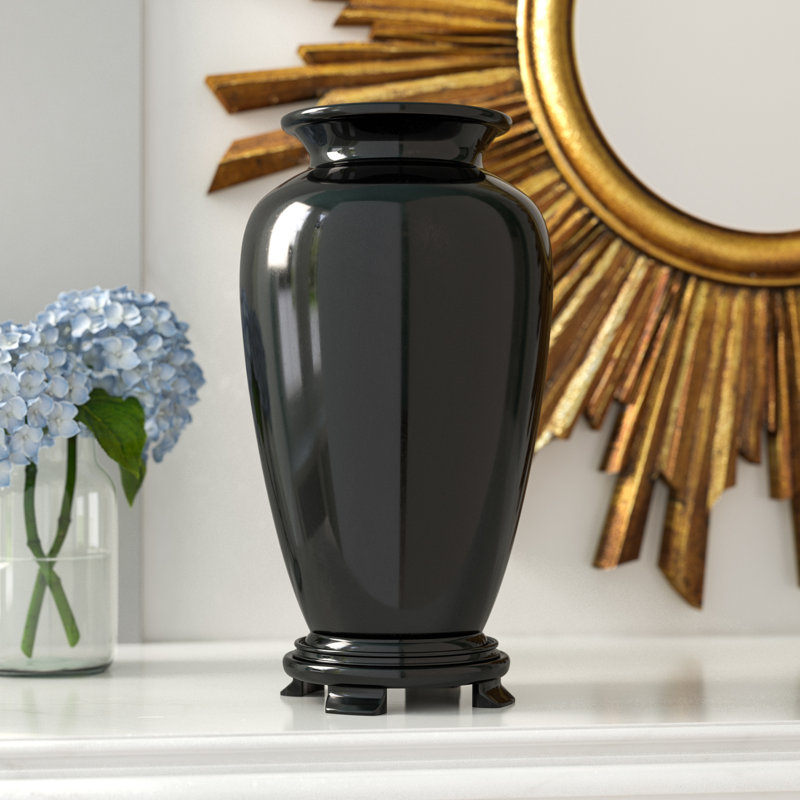 Amesha Tung Chi Table Vase, Solid Black