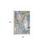 Tapis de couloir moderne bleu et abstrait-414707354