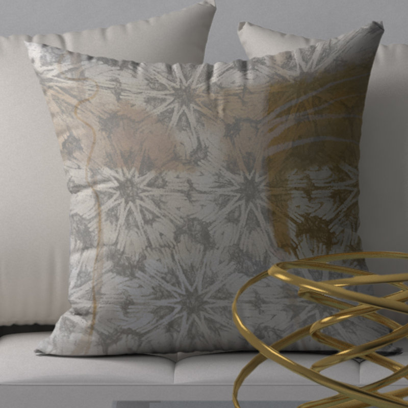 Abstract Reversible Throw Pillow, 20" x 20"