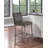 Upholstered Faux Leather Counter Stool