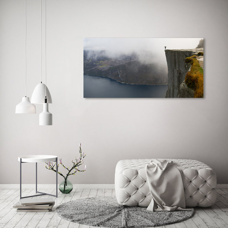 Norwegian Cliff - Wrapped Canvas Print