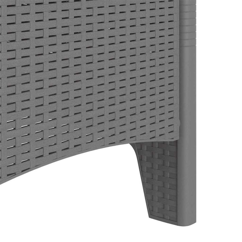 Patio Dining Side Chair, Light Grey