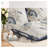 Coastal Blue Microfiber Bedding Sets, Reversible Daybed Cover Set For Home