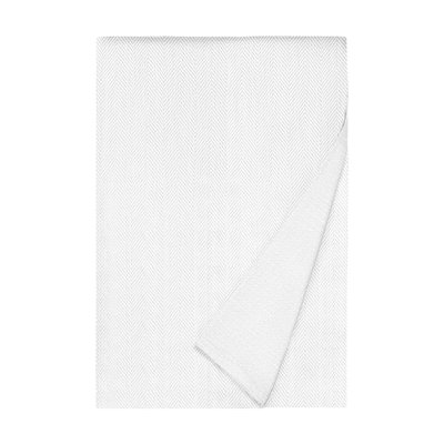 Zebra Linen Herringbone/Solid Duvet Cover