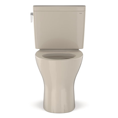 Toilette allongée deux pièces à double chasse 1,6 et 0,8 GPF TOTO® Drake® Dynamax Tornado Flush® avec CEFIONTECT®, os