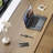 Light-walnut L-Shaped Solid Wood desk-109542602-109542608