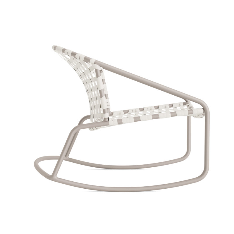 Kantan Outdoor Lounge Chair, Dove Smooth/White Lite