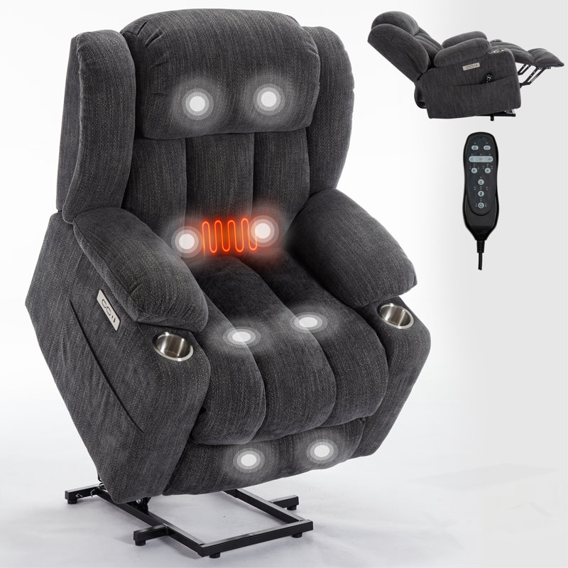 Fauteuil inclinable électrique Chenille, Beige