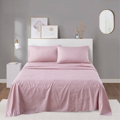 Ensemble de draps luxueux pour grand lit 4 pièces avec tissu doux et respirant, pour un confort et une durabilité toute l'année