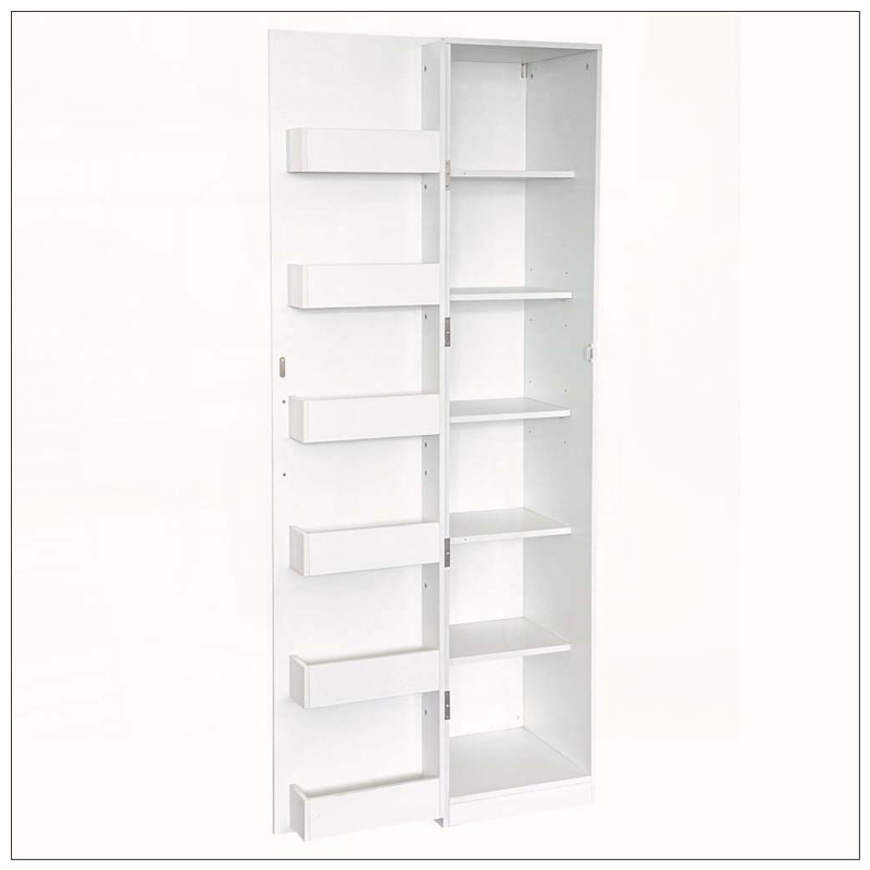 Armoire de cuisine autoportante avec tablettes réglables
