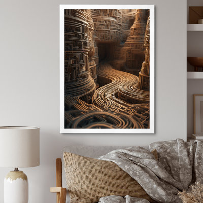 «Unraveling The Gold Labyrinth Mystery», reproduction sur toile