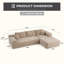 Canapé modulaire rembourré 2 pièces Natick-1814187204-1814187211