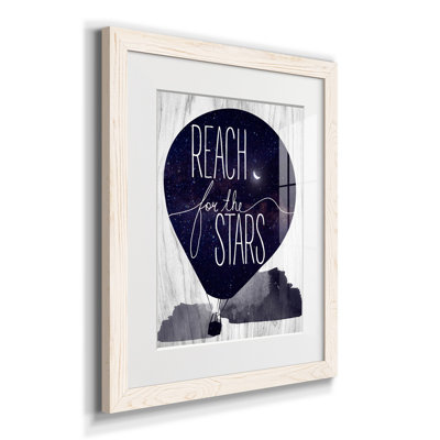 Reach for the Stars - Reproduction d'art textuel sur papier encadré