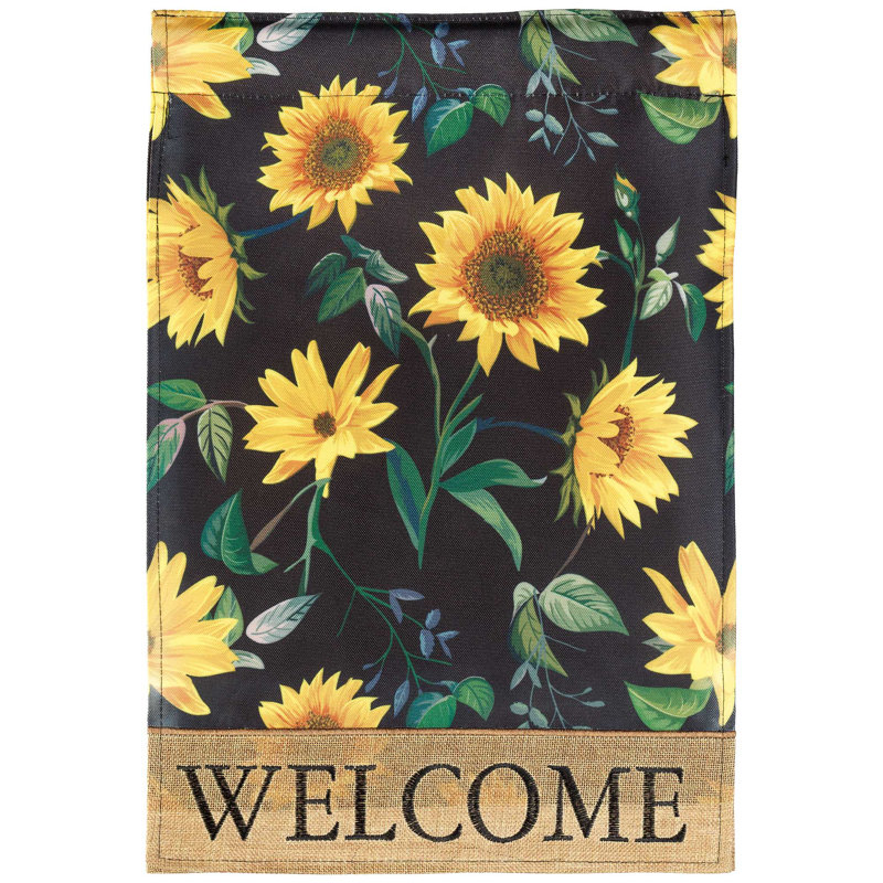 Drapeau de jardin en polyester 18 po x 13 po Guche