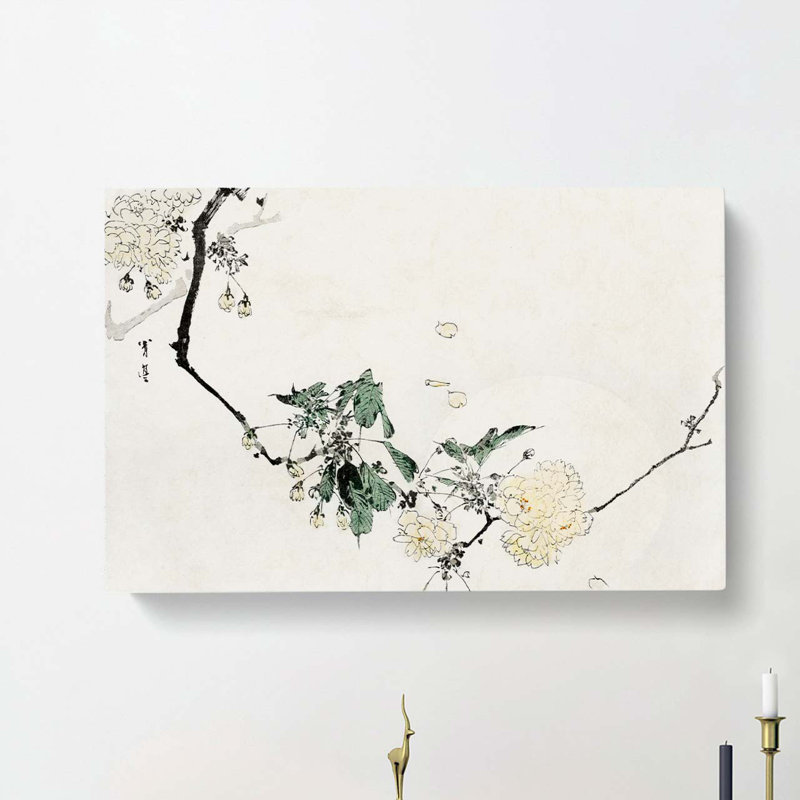 Cherry Blossom by Watanabe Seitei - Wrapped Canvas Painting Print, 40cm H x 60cm W x 3cm D
