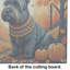 Scottish Terrier Fall Glass Cutting Board Large