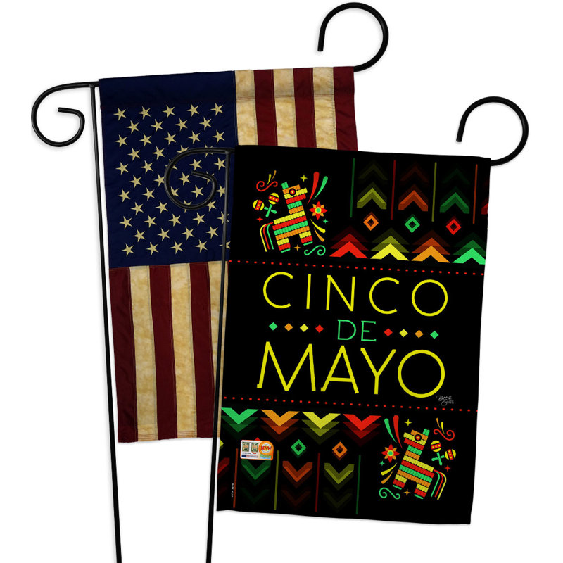 Drapeau de jardin Serape Cinco De Mayo