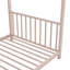 Twin Size Metal House Platform Bed-1005975