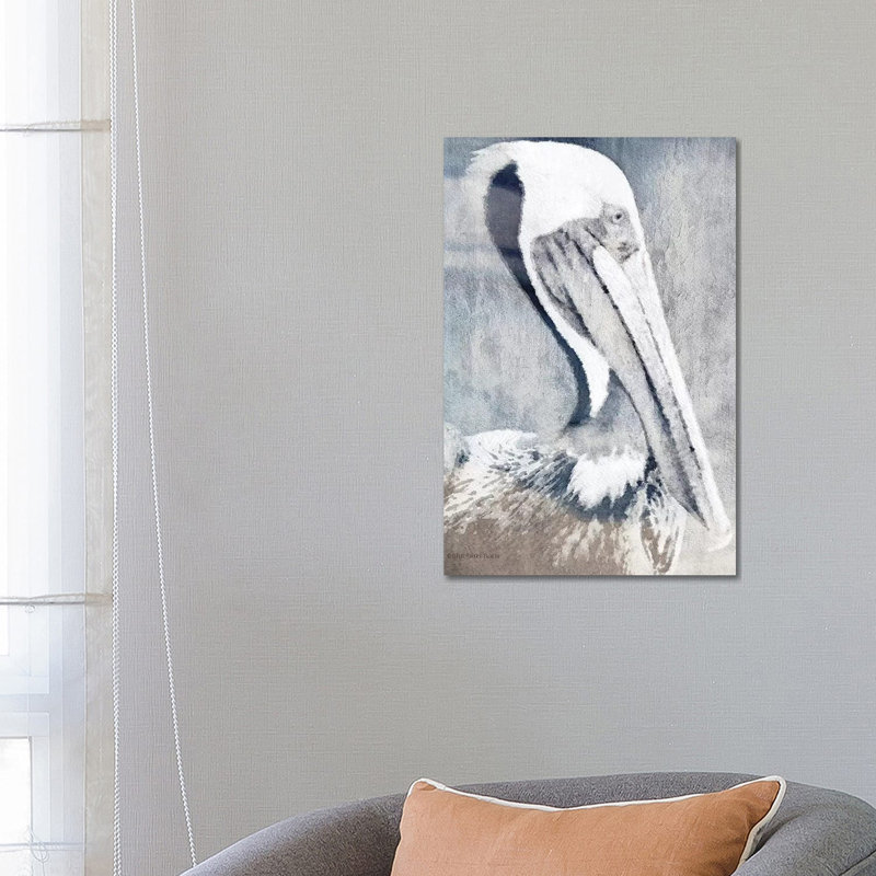 Pelican by Bluebird Barn - Wrapped Canvas Painting, 66.04 cm H x 45.72 cm W x 3.175 cm D