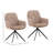 Ravena Upholstered Swivel Dining Chair, Sand
