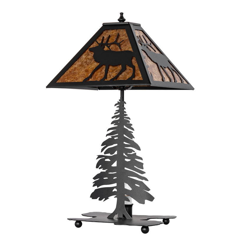 21" High Lone Elk Accent Lamp